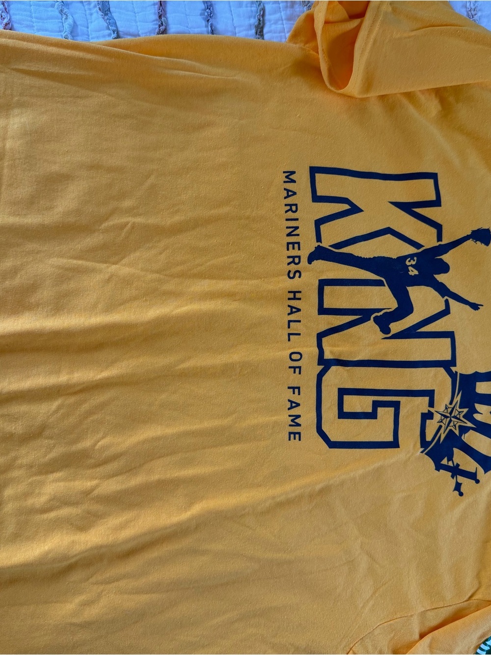 KING Mariners Hall of Fame Yellow Graphic T-Shirt